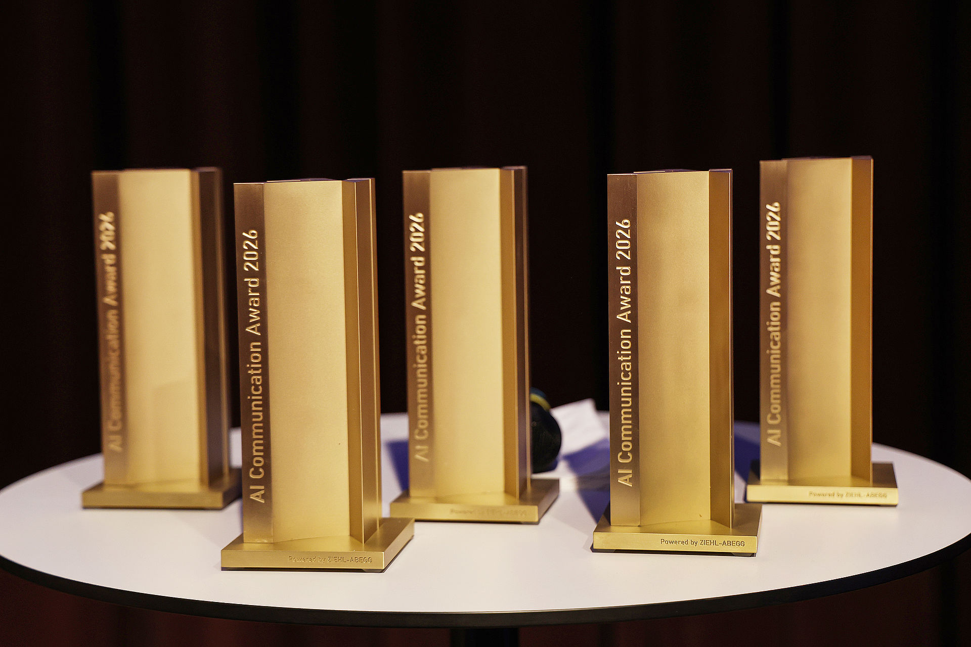 AI Communication Award 2026 Awards Alle fünf Awards des AI Communication Awards 2026